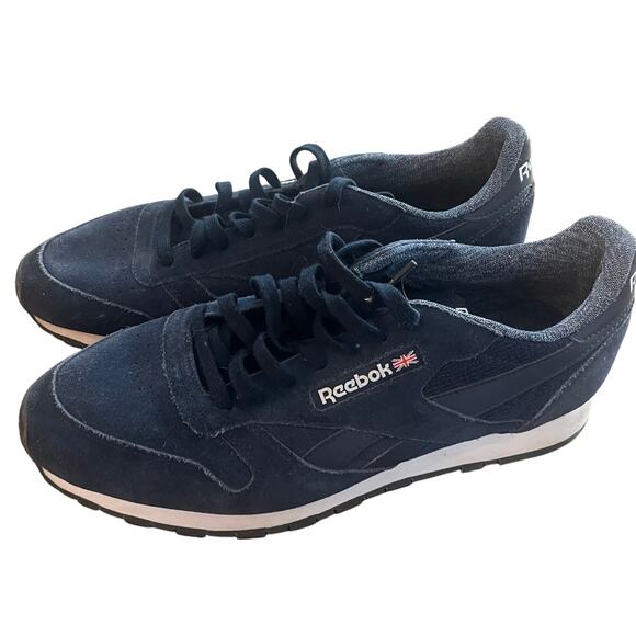 Reebok Classic Navy Blue Casual Retro Shoe-Size 11 - Picture 2 of 6
